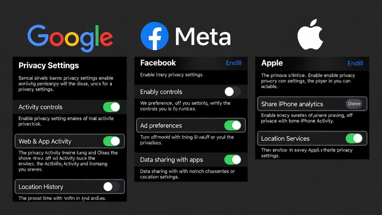 Best Privacy Settings for Google, Facebook & Apple