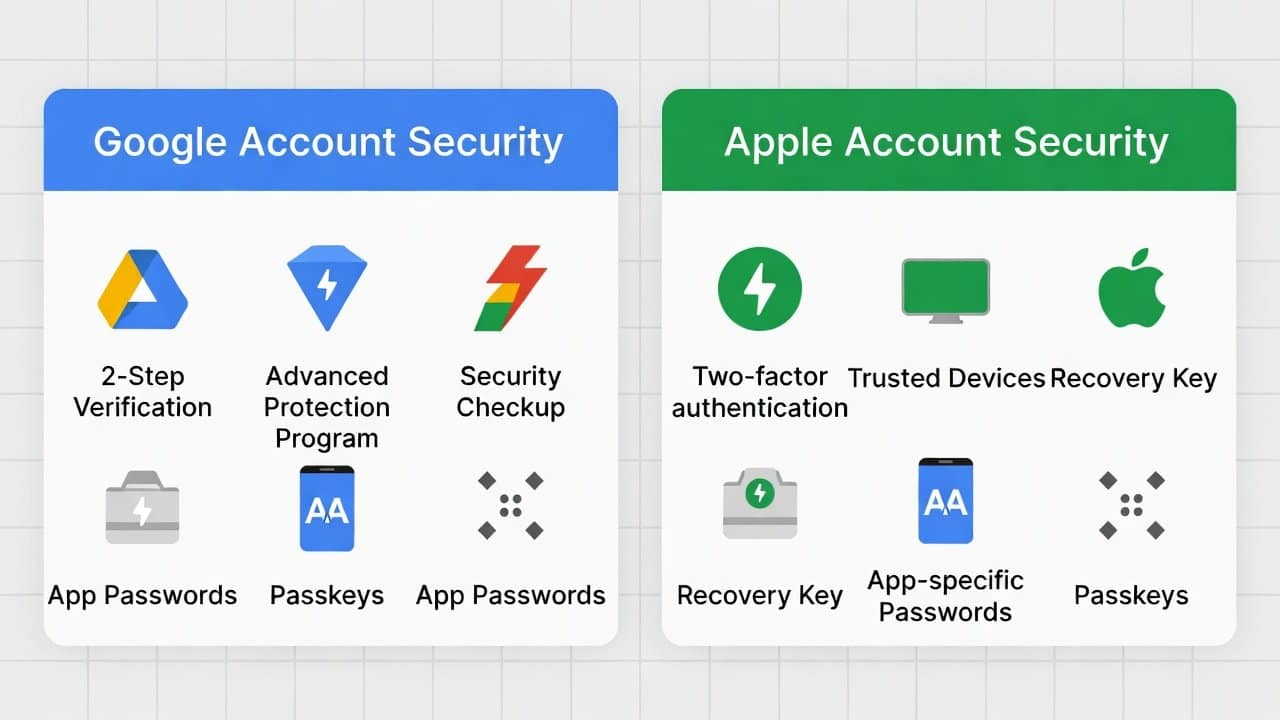 Best Security Settings for Google & Apple Accounts