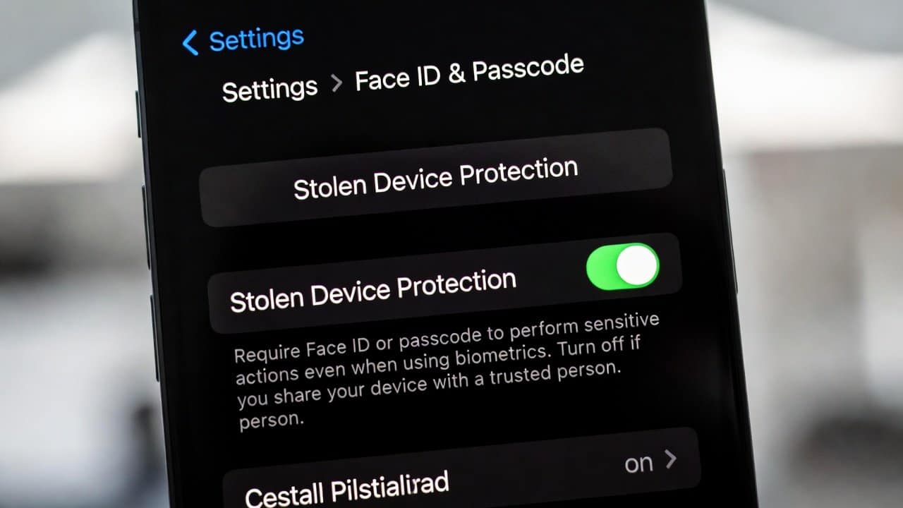 How to Enable Stolen Device Protection on iPhone