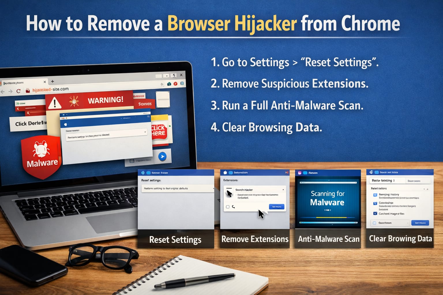 How to Remove a Browser Hijacker from Chrome