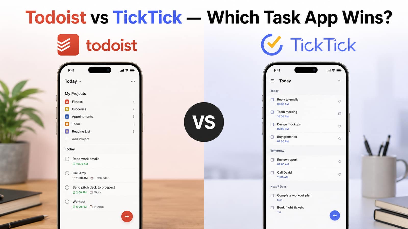 Todoist vs TickTick - Which Task App Wins