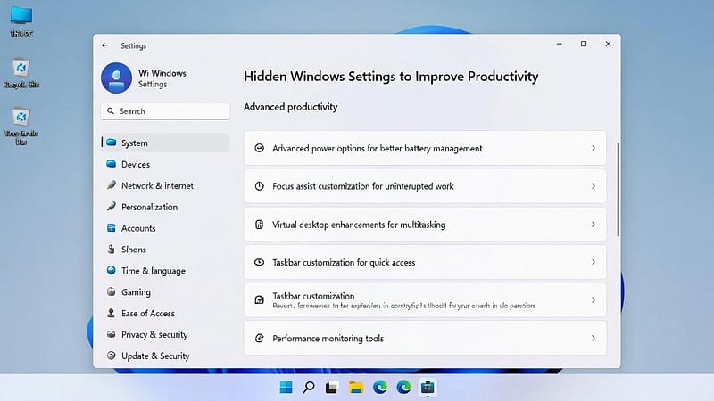 Hidden Windows Settings to Improve Productivity