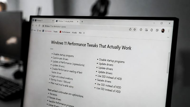Windows 11 Performance Tweaks That Actually Work