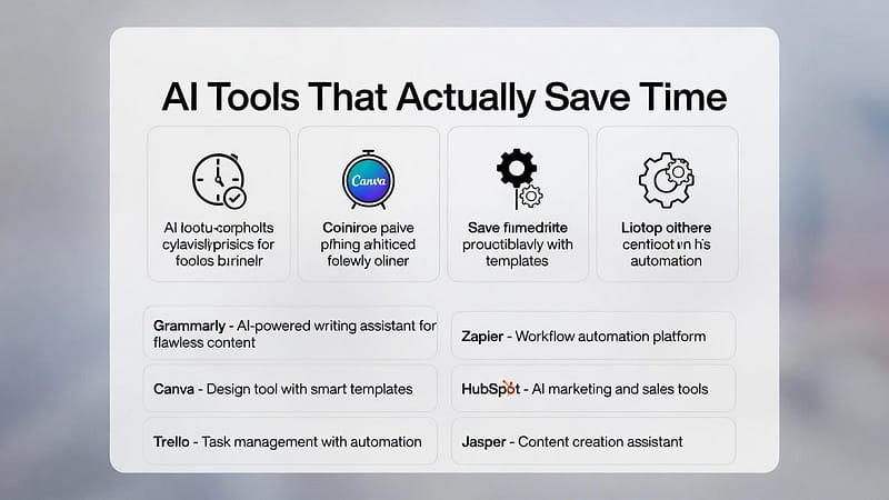 AI Tools That Actually Save Time
