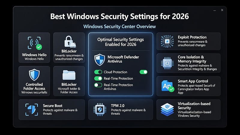 Best Windows Security Settings for 2026