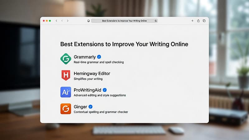 Best Extensions to Improve Your Writing Online