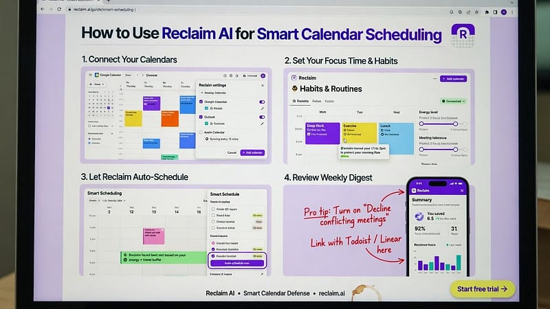 How to Use Reclaim AI for Smart Calendar Scheduling