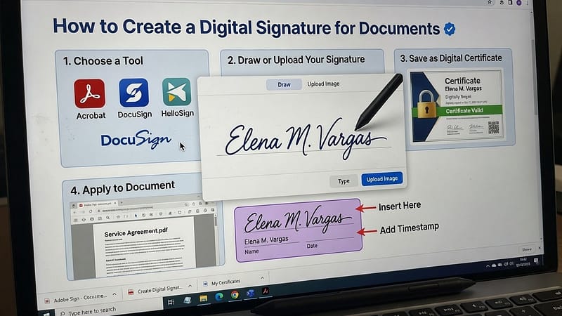 How to Create a Digital Signature for Documents