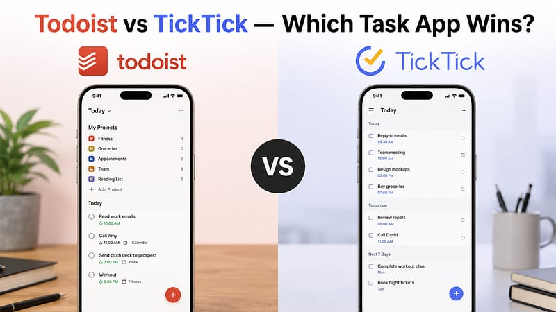 Todoist vs TickTick - Which Task App Wins