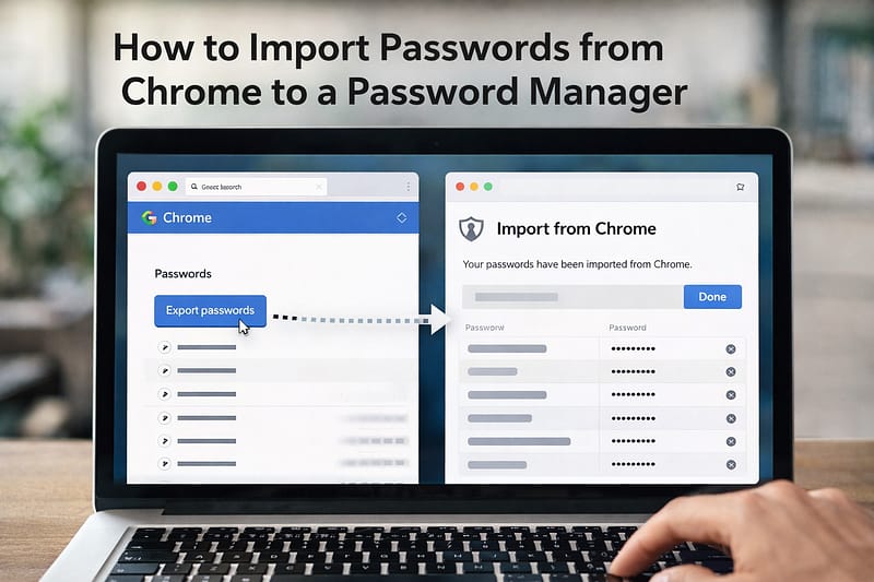 How to Import Passwords from Chrome to a Password Manager