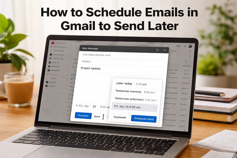 How to Schedule Emails in Gmail to Send Later