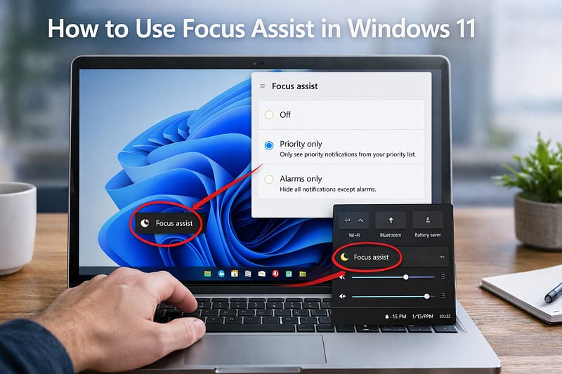 How to Use Focus Assist in Windows 11